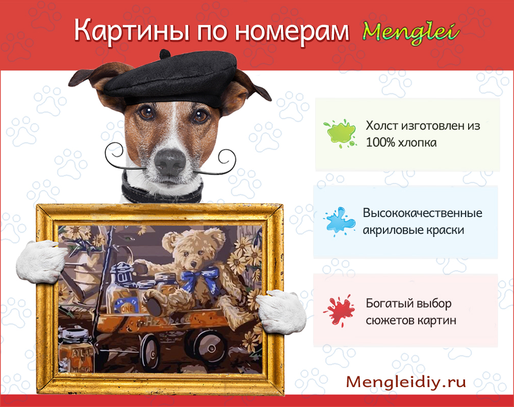 Наборы для рисования картин по номерам