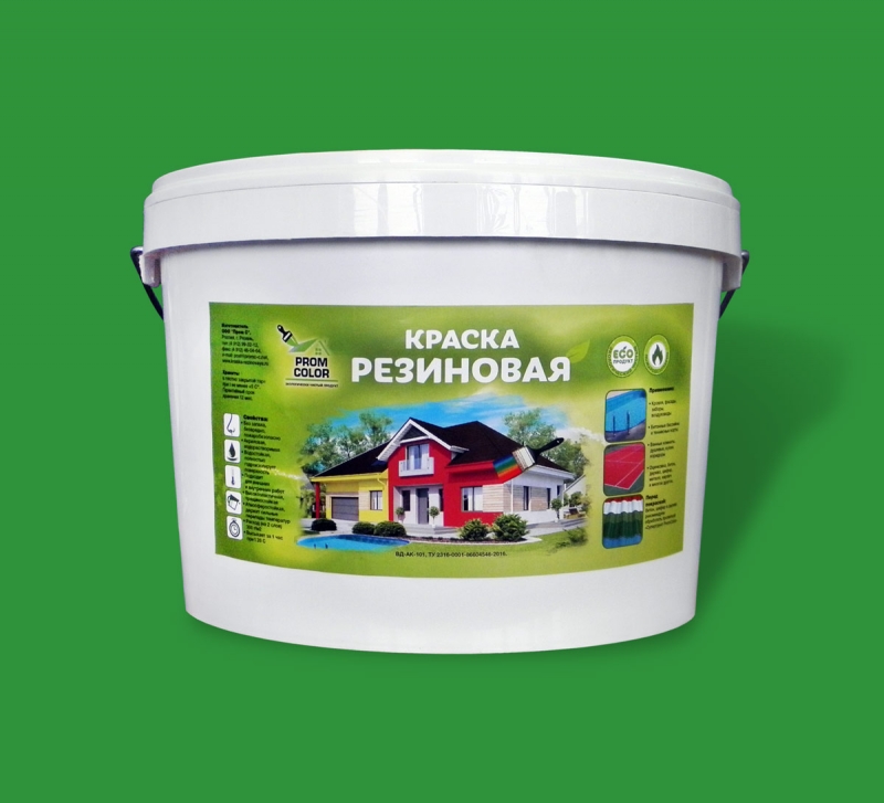 Резиновая экологичная краска Prom Color от производителя