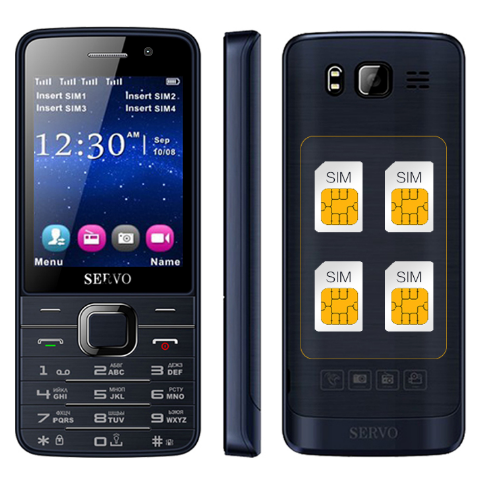 Мобильный телефон SERVO 9500 4 sim карты