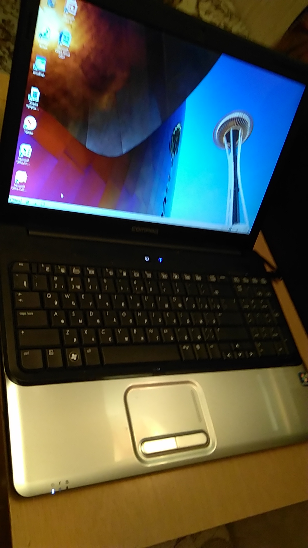 Ноутбук Compaq CQ61 2 ядра 2300 Mhz 0,8 Gb 150 hdd 15,6