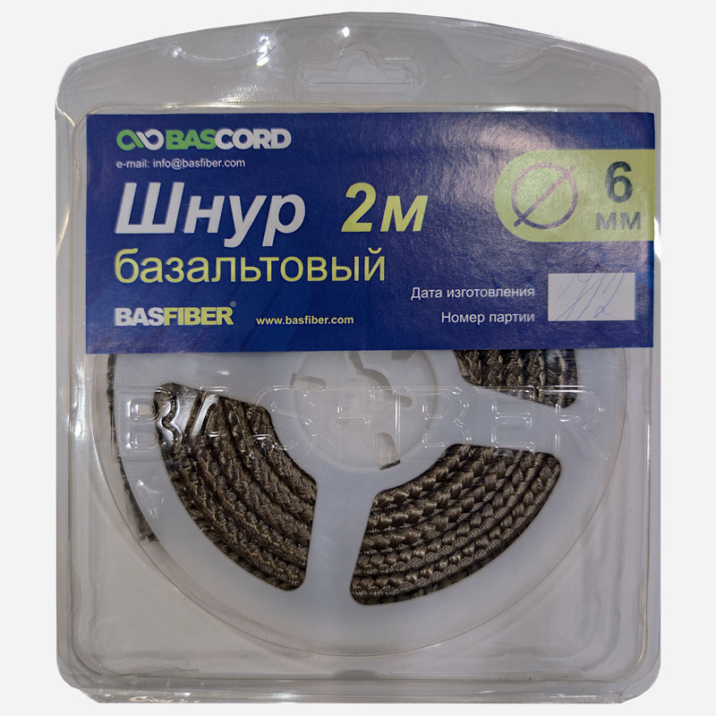 Базальтовый уплотнительный шнур Basfiber