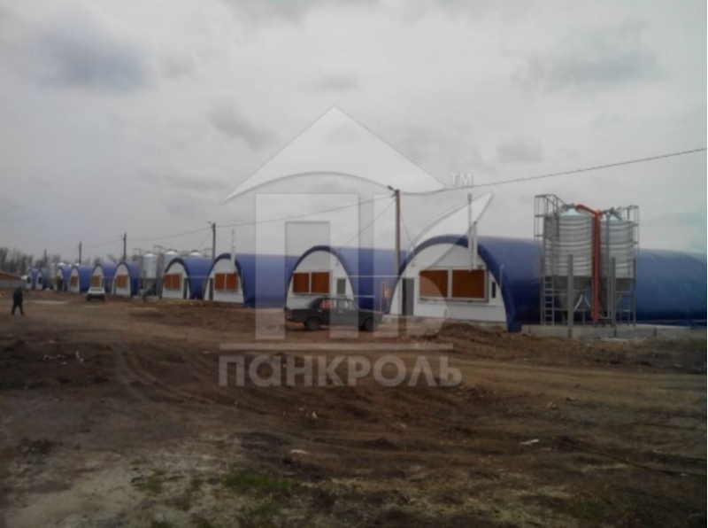 Кроликофермы тентовые ангарного типа ПОД КЛЮЧ 6х6м, 6х15м, 7х27,5м, 9,5х45м