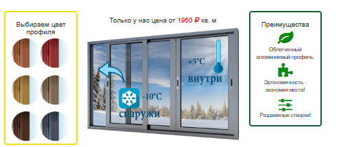 Остекление балкона в Воскресенске