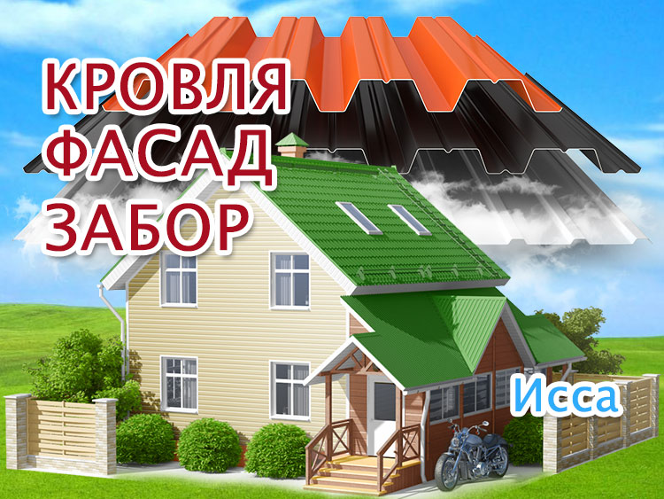 Кровельные и фасадные работы в Иссе, заборы под ключ