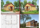 Каркасный дачный домик 6х5 одноэтажный Каркас-58